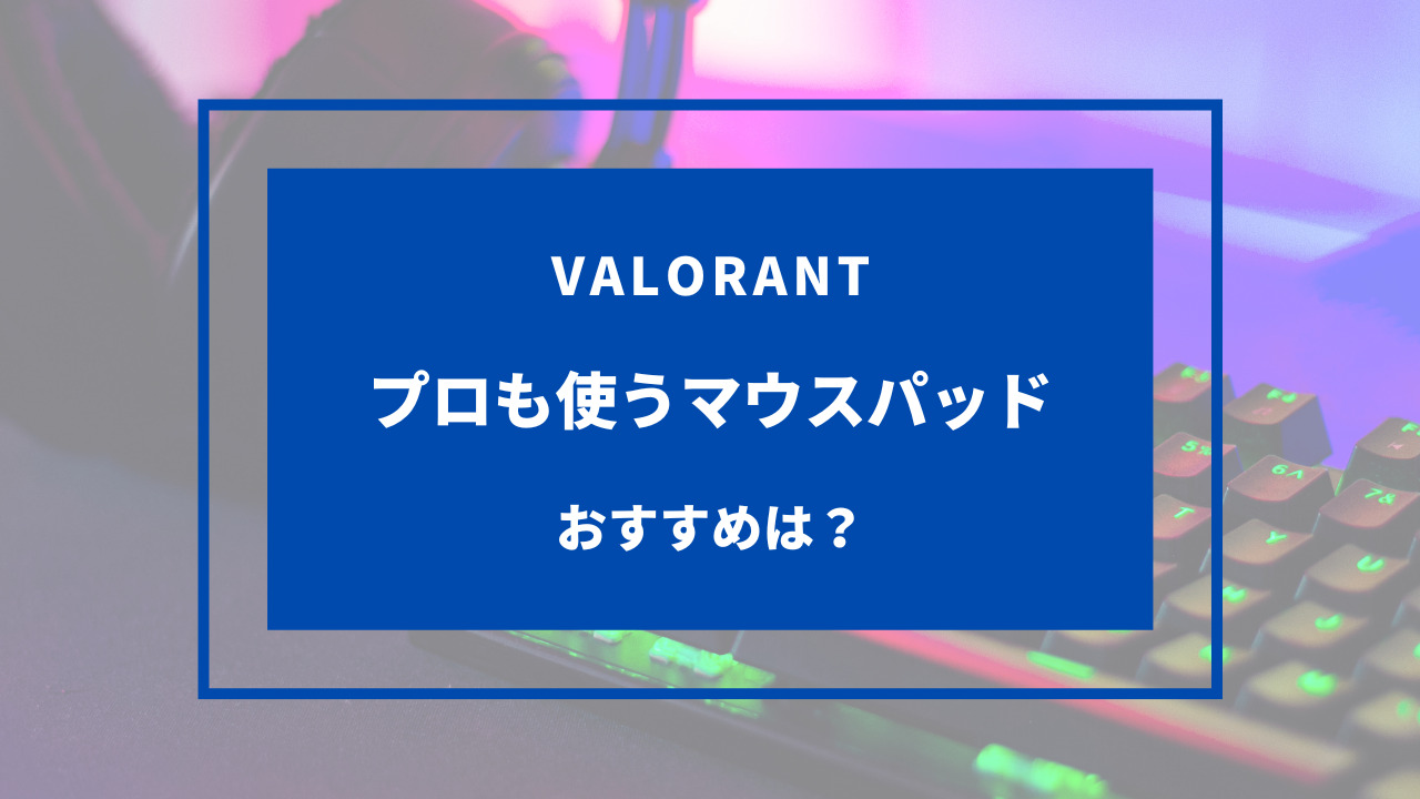 マウスパッド 使用率 valorant